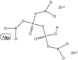 phosphoric acid, anhydride with boric acid (1:3), zinc salt (1:3) 结构式