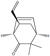 Bicyclo[2.2.2]oct-5-en-2-one, 7-ethenyl-3,3-dimethyl-, (1R,4R,7S)-rel- (9CI) Structure