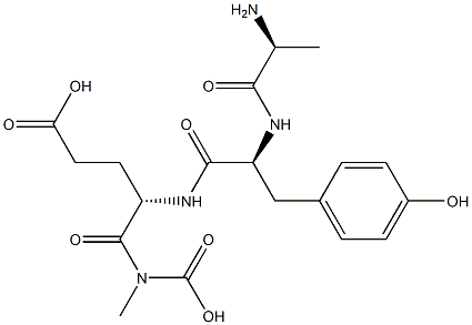 poly(alanyl-tyrosyl-glutamyl-glycine) Structure
