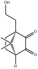 (1S,4S)-1-(2-Hydroxyethyl)-7,7-dimethylbicyclo[2.2.1]heptane-2,3-dione Struktur