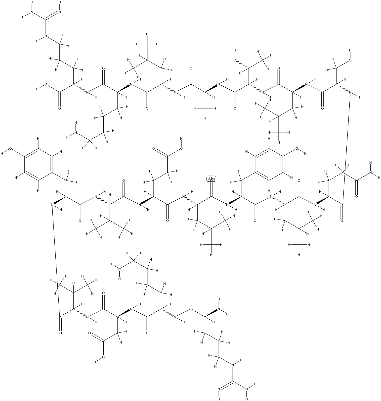 thymopoietin II octadecapeptide (32-49) Struktur