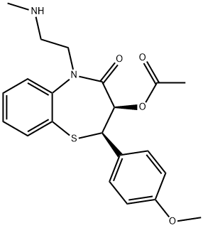 N-monodemethyldiltiazem, 85100-17-0, 结构式