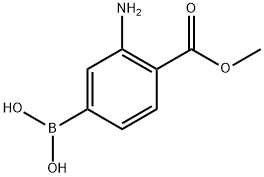 4-Methoxycarbonyl-3-Amino-boronic acid, 85107-52-4, 结构式