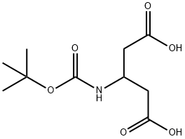 3-叔丁氧基羰基氨基戊二酸, 85185-24-6, 结构式