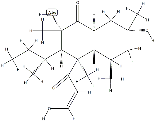 (2S,3R,4R,4aα,8aβ)-3,4,4a,5,6,7,8,8a-Octahydro-2β,7β-dihydroxy-4-[(Z)-3-hydroxy-1-oxo-2-propenyl]-2α,4,5α,7α-tetramethyl-3-[(R)-1-methylpropyl]-1(2H)-naphthalenone Structure