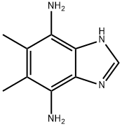 5,6-二甲基-1H-苯并[D]咪唑-4,7-二胺, 85311-39-3, 结构式