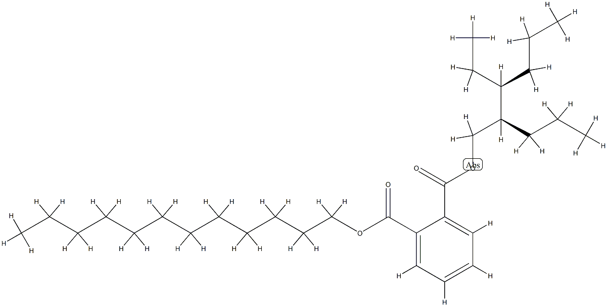 邻苯二甲酸二异十一烷基酯 结构式