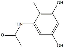 o-Acetotoluidide,  3,5-dihydroxy-  (5CI) 结构式