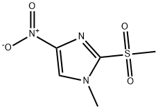 1-甲基-2-(甲磺酰基)-4-硝基-1H-咪唑 结构式