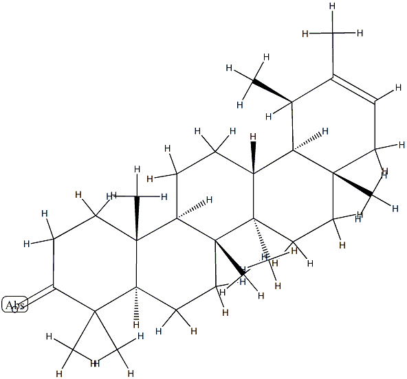 (18α)-5α-Urs-20-en-3-one Structure