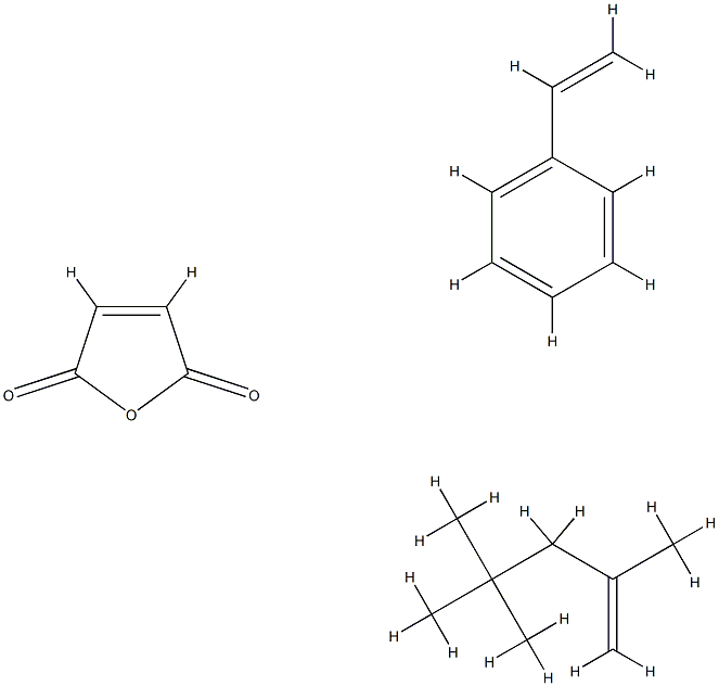 2,5-Furandione, polymer with ethenylbenzene and 2,4,4-trimethyl-1-pentene Structure