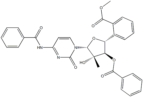 BenzaMide, N-[1-(3,5-di-O-benzoyl-2-C-Methyl-β-D-arabinofuranosyl)-1,2-dihydro-2-oxo-4-pyriMidinyl]-