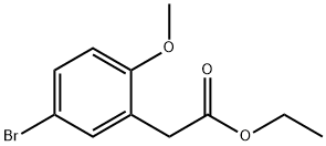 (5-BroMo-2-Methoxy-phenyl)-acetic acid ethyl ester Structure