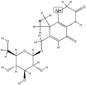 噻嗪二酮苷 结构式
