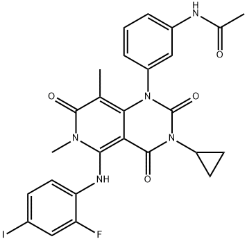 トラメチニブ 化学構造式