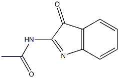 2-Pseudoindol-3-ol,  2-(acetylimino)-  (2CI) Structure