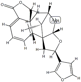 (2R,9aS,13S)-2α-(3-Furanyl)-2,3,10,11-tetrahydro-13-methyl-12aαH-3aα,11α-methanodifuro[3,2-a:3',4'-f][3]benzoxepin-7(3bαH)-one Structure