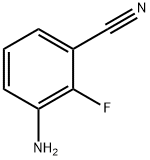 3-氨基-2-氟苯腈 结构式