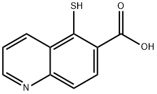 6-Quinolinecarboxylicacid,5-mercapto-(4CI) Structure