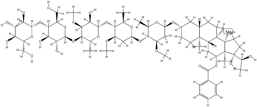 通关藤苷X(标准品), 875057-87-7, 结构式
