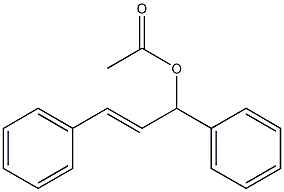 (±)-trans-1,3-Diphenylallyl acetate Structure