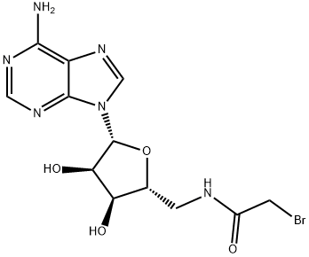 5'-bromoacetamido-5'-deoxyadenosine Structure
