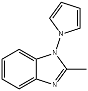 1H-Benzimidazole,2-methyl-1-(1H-pyrrol-1-yl)-(9CI) Structure