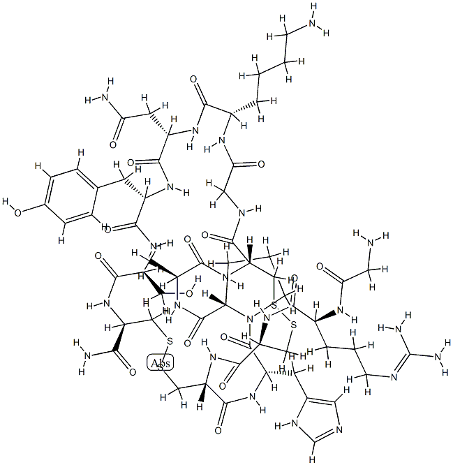 Α-CONOTOXIN MI, 88217-10-1, 结构式