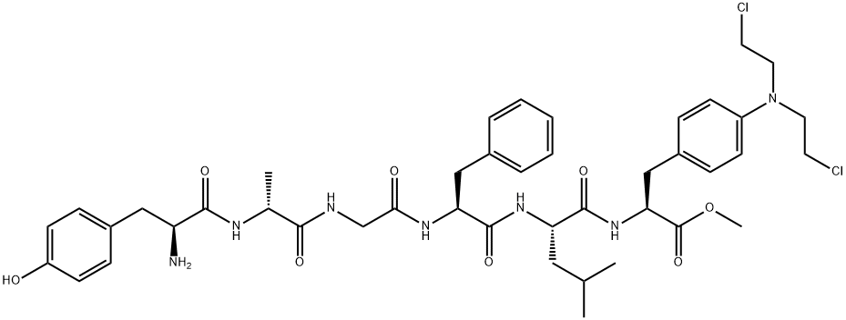 enkephalin-Leu, Ala(2)-melphalan methyl ester-|