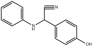α-アニリノ-4-ヒドロキシベンゼンアセトニトリル 化学構造式