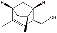 (1S,5S)-4,7-Dimethyl-6-oxabicyclo[3.2.1]oct-3-ene-7β-methanol 结构式