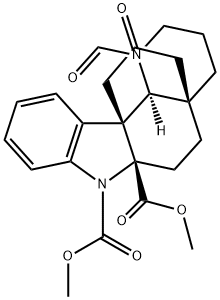 (4AR,6AS,11BR,11CS)-1-甲酰基-1,3,4,5,6,11C-六氢-13-氧代-4A,11B-丙桥-2H-吡啶并[3,2-C]咔唑-6A,7-二羧酸二甲酯, 888482-17-5, 结构式