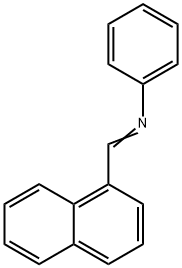 N-[(1-ナフチル)メチレン]アニリン 化学構造式