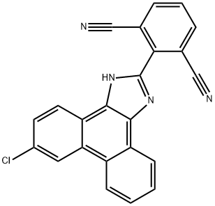 2-(9-氯-1H-菲并[9,10-D]咪唑-2-基)-1,3-苯二甲腈, 892549-43-8, 结构式