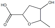 2-Furoicacid,tetrahydro-4-hydroxy-5-methyl-(6CI,7CI) Structure