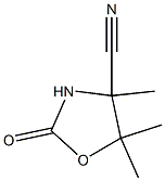 4-Oxazolidinecarbonitrile,4,5,5-trimethyl-2-oxo-(7CI) Structure