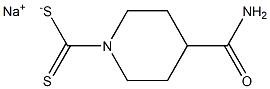 SODIUM4-CARBOXYAMIDOPIPERIDINE-N-DITHIOCARBAMATE Structure