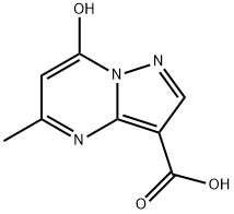 7-羟基-5-甲基吡唑[1,5-A]嘧啶-3-羧酸 结构式