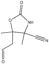 5-Oxazolidineacetaldehyde,4-cyano-4,5-dimethyl-2-oxo-(7CI) 结构式