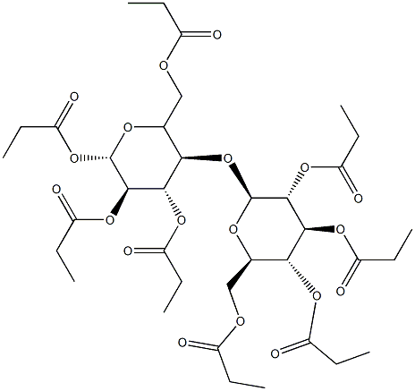 丙酸纤维素, 9004-48-2, 结构式