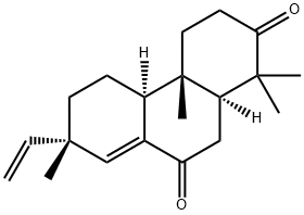 (4aR)-7β-Ethenyl-4,4a,4bβ,5,6,7,10,10aβ-octahydro-1,1,4aα,7-tetramethyl-2,9(1H,3H)-phenanthrenedione Struktur
