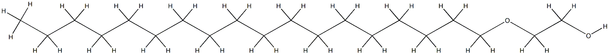 Polyethylene glycol octadecyl ether Struktur