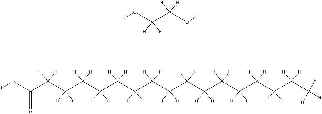 αステアロイルω（ステアロイルオキシ）ポリ（オキシエチレン） 化学構造式