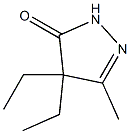 2-Pyrazolin-5-one,  4,4-diethyl-3-methyl-  (6CI,7CI) 结构式