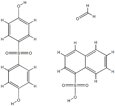 Naphthalenesulfonic acid, polymer with formaldehyde and 4,4-sulfonylbisphenol Struktur