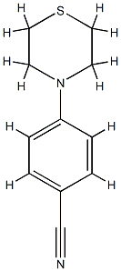 4-(thiomorpholin-4-yl)benzonitrile Struktur