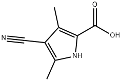 1H-Pyrrole-2-carboxylicacid,4-cyano-3,5-dimethyl-(9CI) Struktur