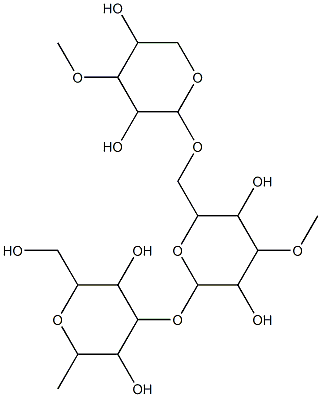 (+)-アラビノガラクタン (カラマツ材由来) 化学構造式