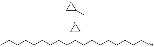 甲基环氧乙烷与环氧乙烷的聚合物单十八烷基醚, 9038-43-1, 结构式