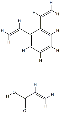 弱酸性阳离子交换树脂, 9052-45-3, 结构式